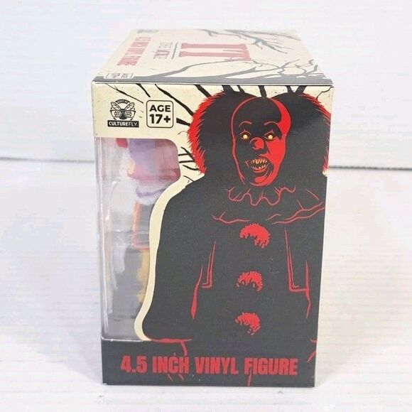 It 4.5" Pennywise Vinyl Figure Tim Curry CultureFly Horror Icon Collectible - Picture 4 of 6